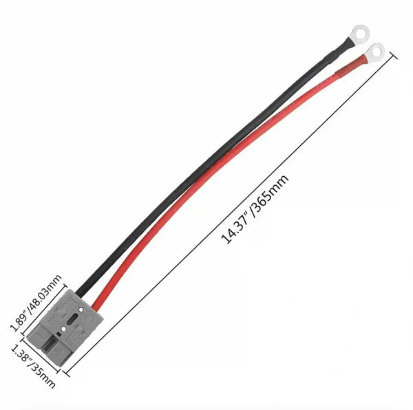 50A ANDERSON PLUG - 8MM EYELET TERMINAL CABLE – Rockarmor Northern NSW