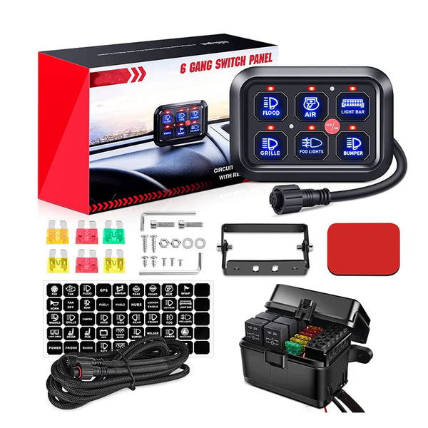 6 GANG SWITCH PANEL CONTROL BOX – Rockarmor Northern NSW