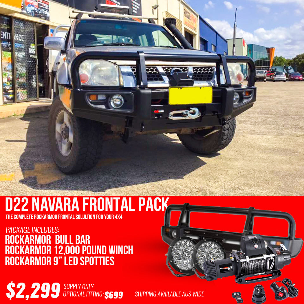 D22 Rpy D22 Navara Frontal Pack - Rockarmor 4x4 – Rockarmor Northern NSW