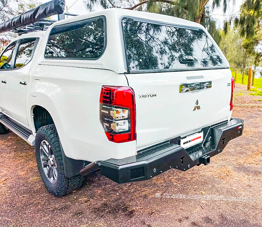MR TRITON REAR STEP TOW BAR - ROCKARMOR 4X4 – Rockarmor Northern NSW